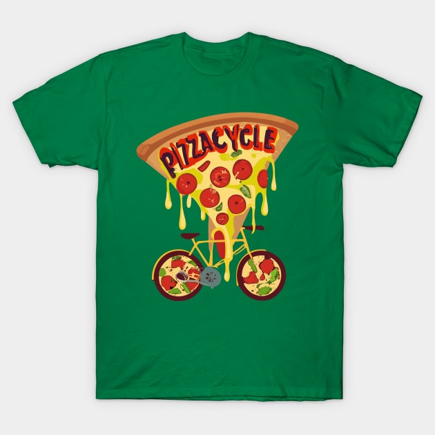 Pizzacycle T-Shirt by nefuku